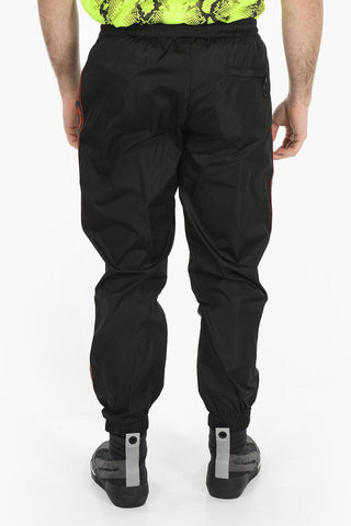 Contrasting Band BOOKISH Trackpants