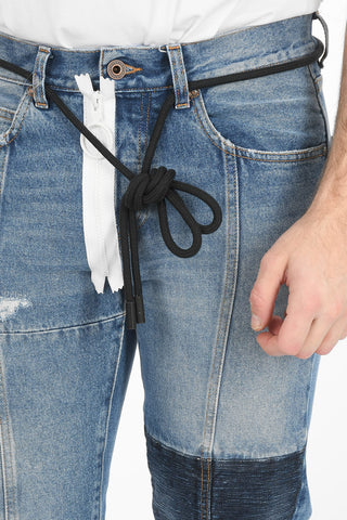 Maxi Zip DO NOT DEMOVE Cropped Fit Denims 18cm