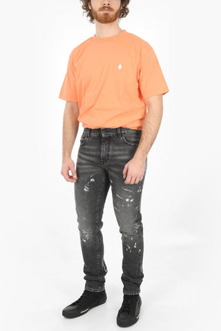 Lived-in DIAG OUTLINE Skinny Fit Denims 15cm
