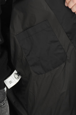 Printed Windbreaker With Hidden Hood