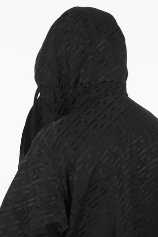 Allover Logo Hooded Coat