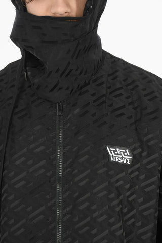 Allover Logo Hooded Coat