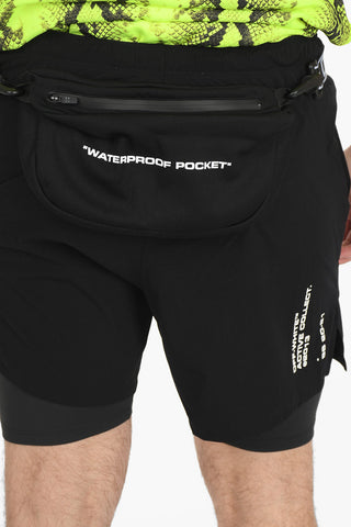 ACTIVE Shorts in Doppio Tessuto con Marsupio Removibile