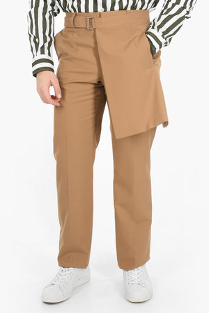 Slim-Fit Trousers with Apron Detail