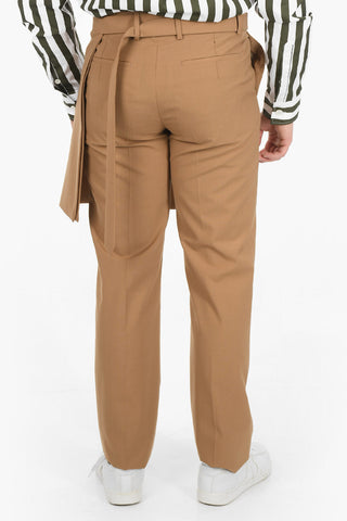 Pantaloni Slim Fit con Dettaglio Apron