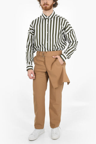 Pantaloni Slim Fit con Dettaglio Apron
