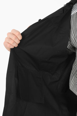 Utility 4-pocket Sleeve-less Shirt with Button-down Collar