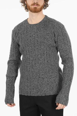 Crew Neck SNAKE CHUNCKY Ribbed Sweater