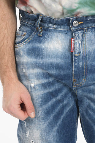 Cropped BIG DEAN'S BROTHER Denims with Distressed Effect 17cm