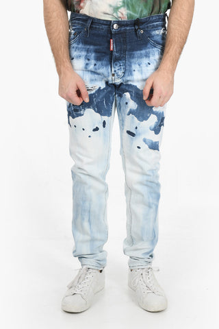 Tapered-fit COOL GUY Denims with Bleached Detailing 17cm