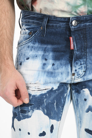 Tapered-fit COOL GUY Denims with Bleached Detailing 17cm