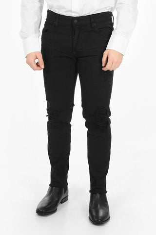 BLACK BULL Jeans SKATER in Bull di Cotone con Dettagli in Rilievo 17,5cm