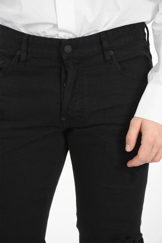 BLACK BULL Jeans SKATER in Bull di Cotone con Dettagli in Rilievo 17,5cm