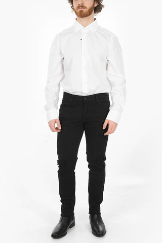 BLACK BULL Jeans SKATER in Bull di Cotone con Dettagli in Rilievo 17,5cm