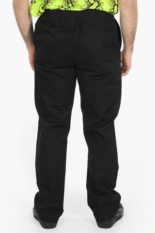 Elastic Waistband Cotton Chinos Pants