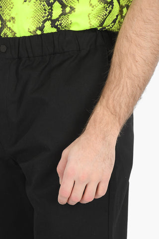 Elastic Waistband Cotton Chinos Pants