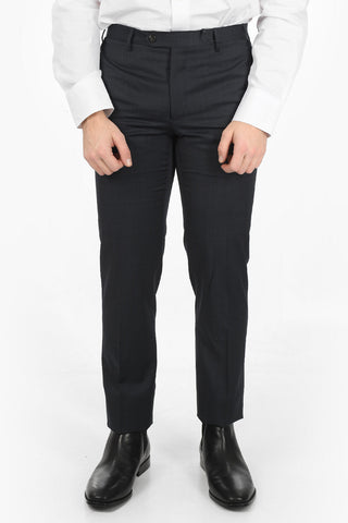 District Check Patterned Virgin Wool ACADEMY Pants