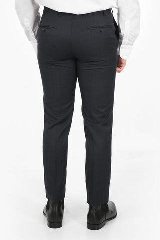 District Check Patterned Virgin Wool ACADEMY Pants