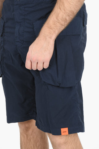 Elastic Waist Cargo Shorts
