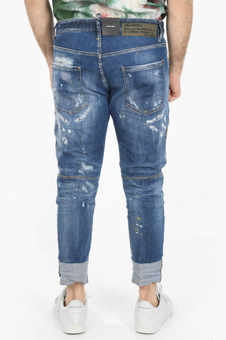 Jeans SAILOR con Effetto Distressed e Camo Patch 17,5cm