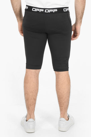 ACTIVE Logoed Elastic Waistband Biking Shorts