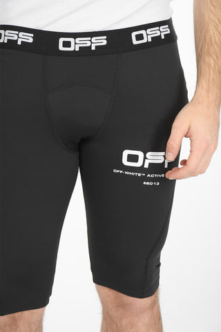 ACTIVE Logoed Elastic Waistband Biking Shorts
