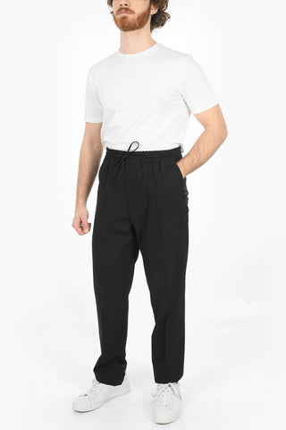 Pantaloni In Lana Con Coulisse