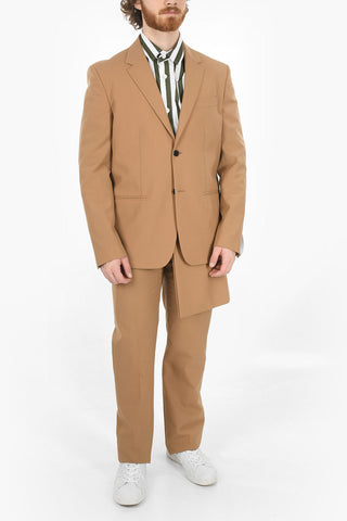 2 Button Wool Blend Dry Relaxed Fit Blazer