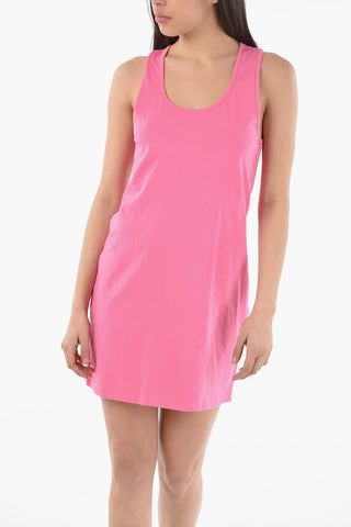 SWIM Cotton Sleeveless Dress with Logo Patch