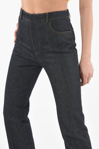 Flared Fit Rinsed Wash Jeans