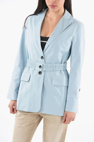 WHITE LABEL Blazer con Tasca con Aletta e Cintura Elasticizzata