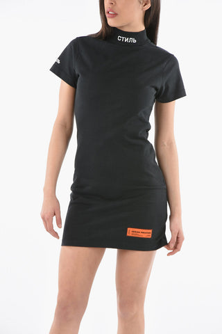 CTNMB Turtleneck Cotton Tee Dress