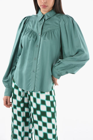 ETOILE Camicia SEVERINE in Lyocell e Rayon con Maniche a Sbuffo
