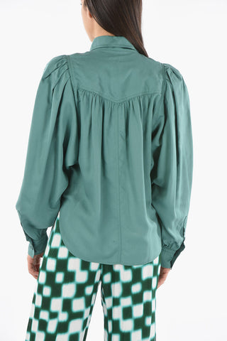 ETOILE Camicia SEVERINE in Lyocell e Rayon con Maniche a Sbuffo