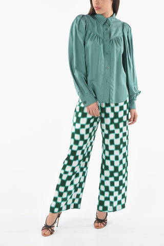 ETOILE Camicia SEVERINE in Lyocell e Rayon con Maniche a Sbuffo