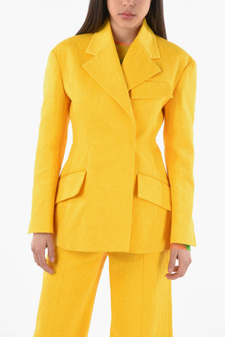 Floral Jacquard Sculptured Blazer