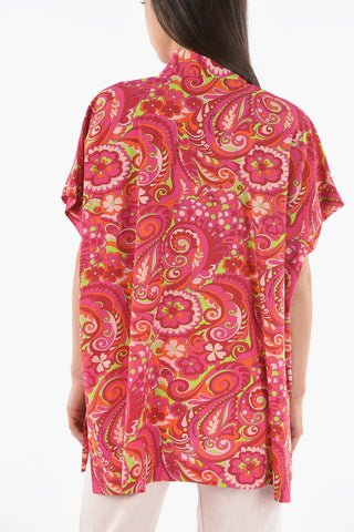 Short Sleeves Renaissance Pattern Oversize Fit 60's Shirt