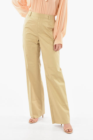 Wide-leg Trousers with Front Pleats