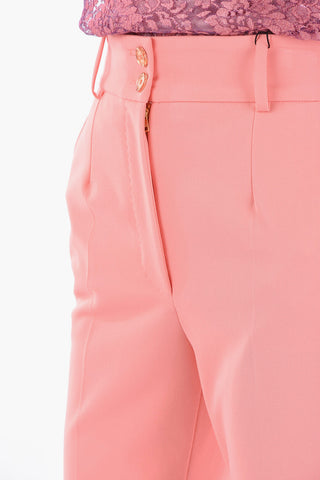 Pleated Viscose-blend Tailored Trousers