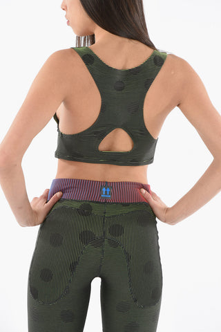 NIKE Top Sportivo a Costine con Dettaglio Cut Out