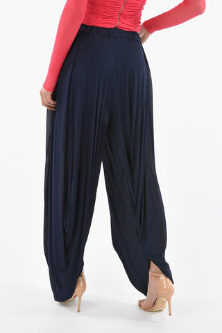 Pantaloni Plissettati in Viscosa
