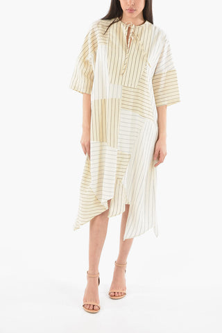 Striped Linen and Cotton Tunic Dress