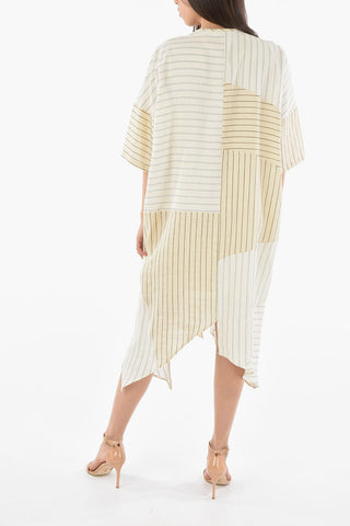Striped Linen and Cotton Tunic Dress