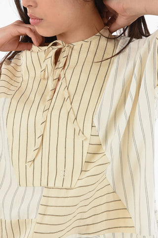 Striped Linen and Cotton Tunic Dress