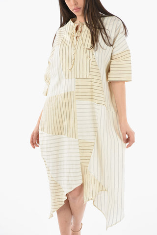 Striped Linen and Cotton Tunic Dress