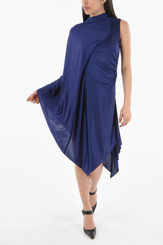 Draped Crewneck Dress