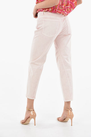 Five Pocket Twisted Leg Denims with Contrasting Logo Detail