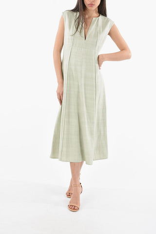 V Neck Flared Dress