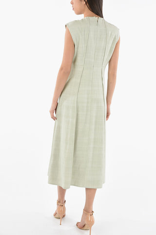 V Neck Flared Dress