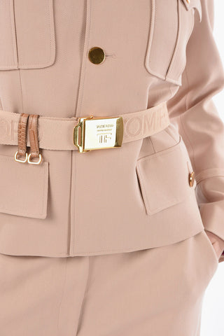 Belted Jacket With Front Pockets